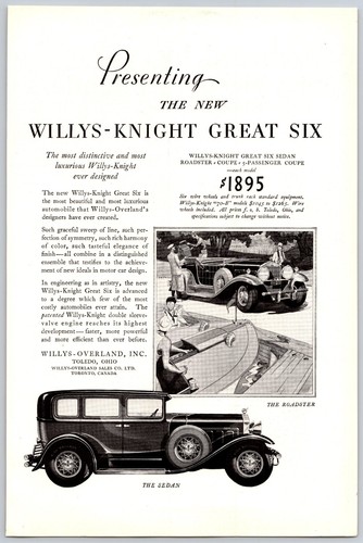 1929 print willys knight - 1929, willys-knight
