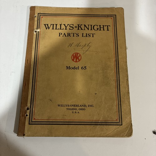 1926 willys knight parts - 1926,