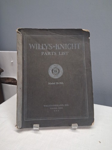 Willys knight parts list - knight,